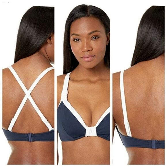 Seafolly‎ Bikini Top Indigo Block Party Swimwear 2 for $30 - Picture 3 of 5